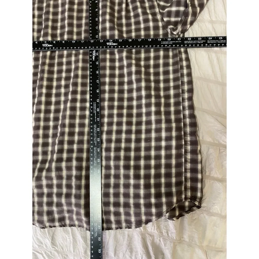 The‎ North Face Men's Plaid Short Sleeve Button Down Shirt Outdoor Hiking L/G